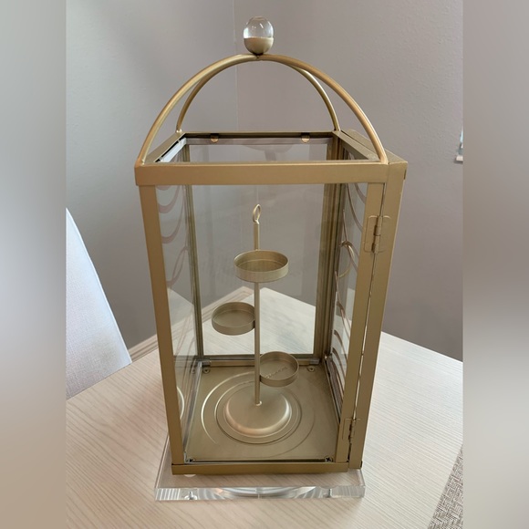 LIKE NEW Partylite “Curved Lines” Lantern - Small - Picture 7 of 8